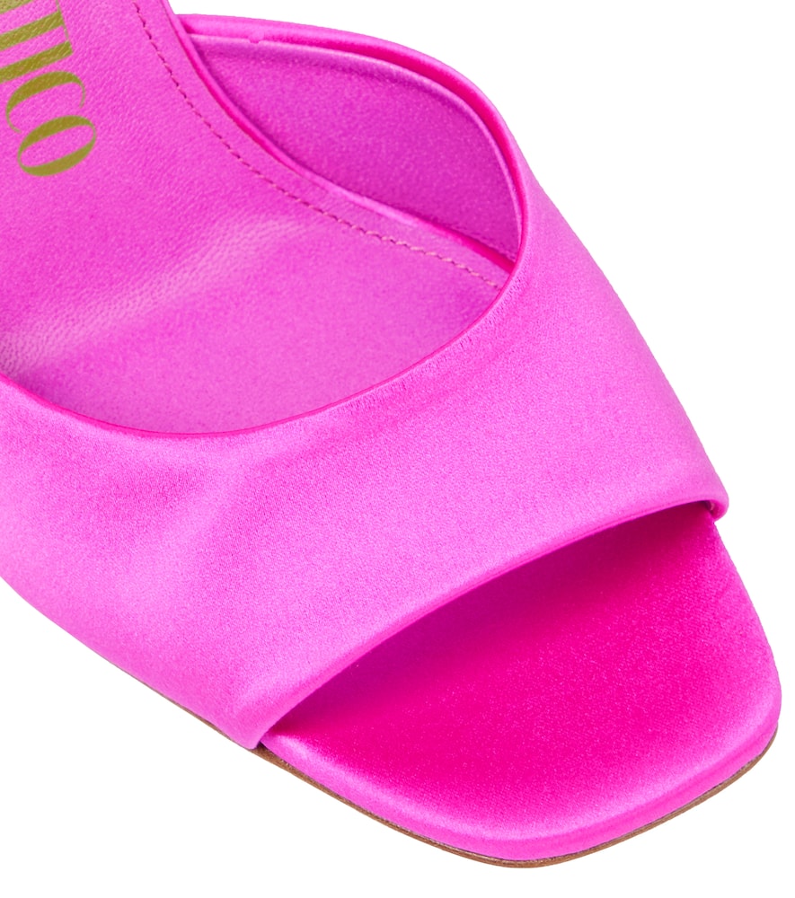 The Attico Luz satin mules