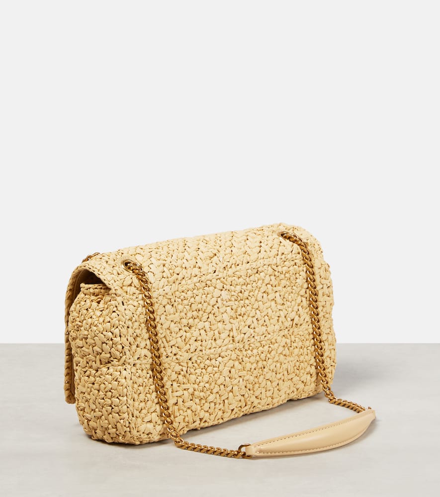 Saint Laurent Jamie Medium raffia shoulder bag
