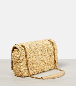 Saint Laurent Jamie Medium raffia shoulder bag
