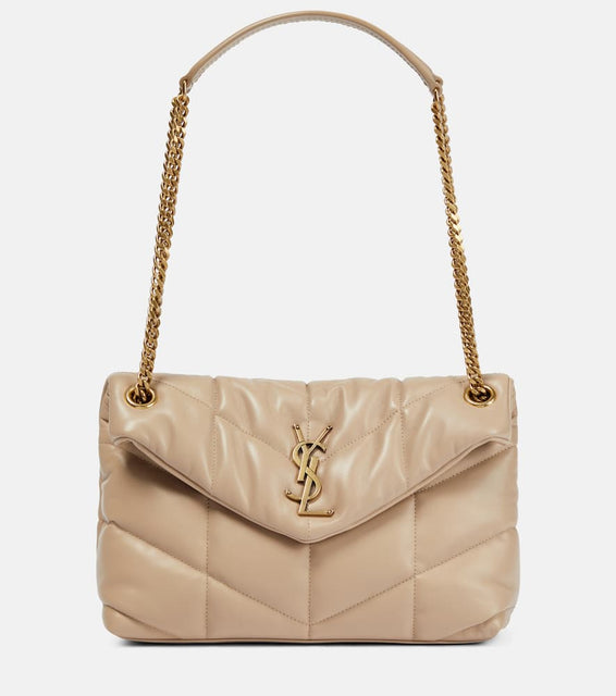 Saint Laurent Puffer Small leather shoulder bag. Shop Saint Laurent Shoulder Bags for women now.