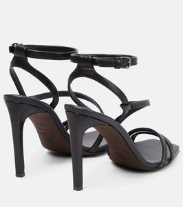 Brunello Cucinelli Embellished leather sandals