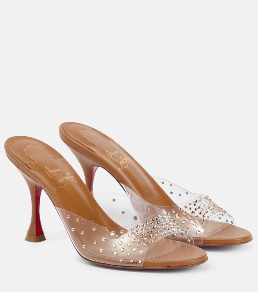 Christian Louboutin Nudes Degramule embellished mules - Christian Louboutin Nudes Degramule 缀饰穆勒鞋