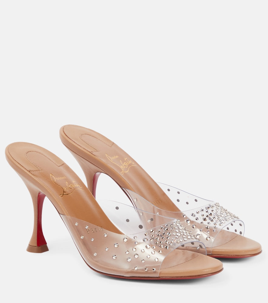 Christian Louboutin Nudes Degramule embellished mules - Christian Louboutin Nudes Degramule 缀饰穆勒鞋