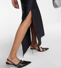 Coperni Asymmetrical flower-detail midi dress