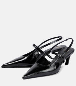 Toteme The Sharp leather slingback pumps