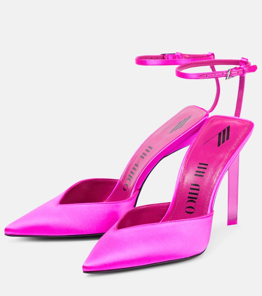 The Attico Perine 105 satin pumps