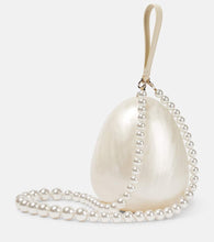 Simone Rocha Egg leather-trimmed clutch