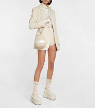 Simone Rocha Egg leather-trimmed clutch