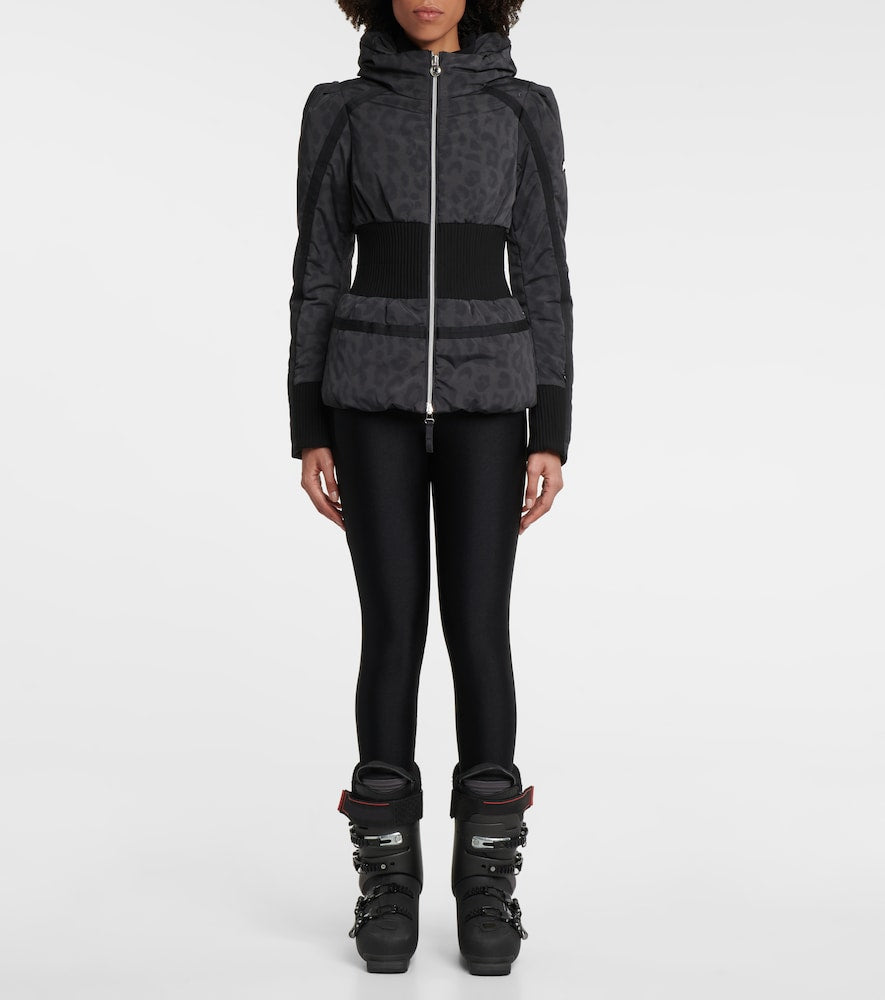 Jet Set Raffaella leopard-print ski jacket