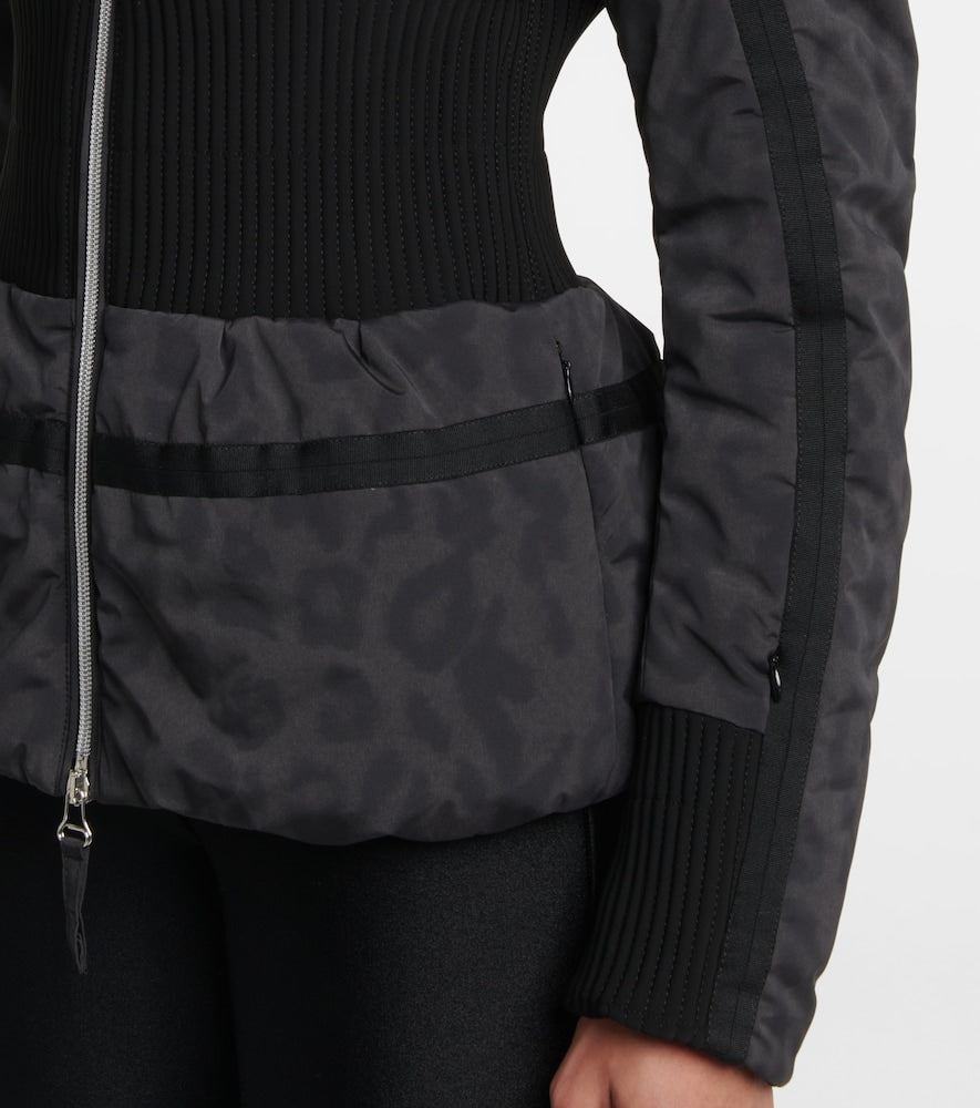 Jet Set Raffaella leopard-print ski jacket