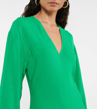 Victoria Beckham V-neck crêpe midi dress