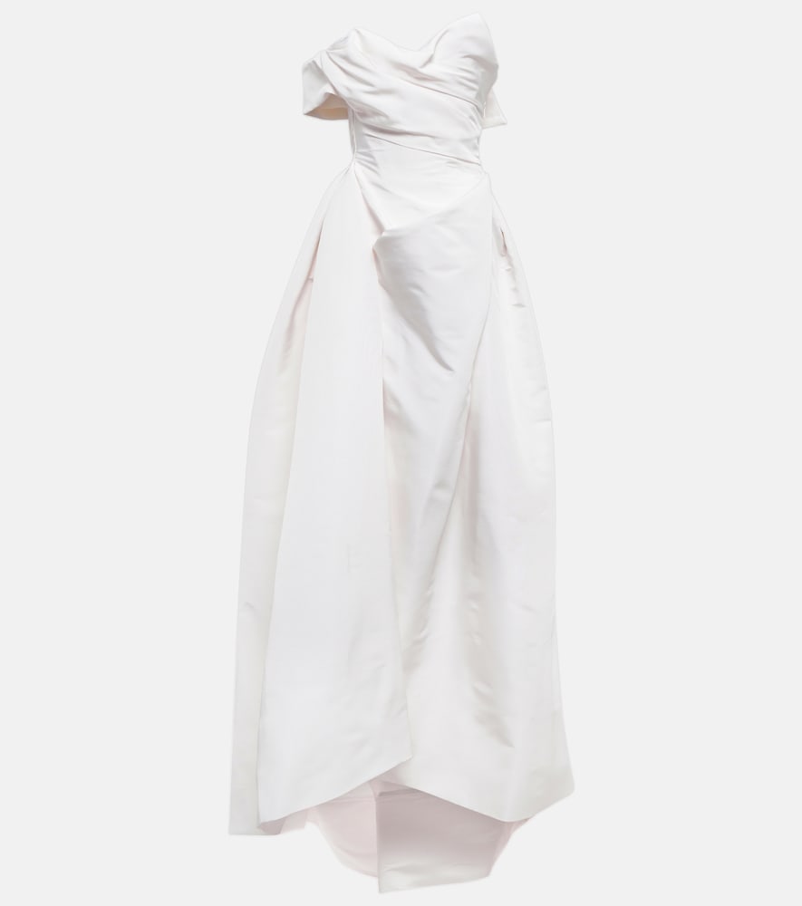 Vivienne Westwood Bridal Freyja one-shoulder silk gown. Vivienne Westwood Bridal Freyja 单肩真丝礼服