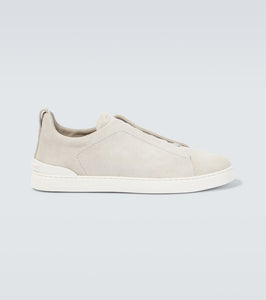 Zegna Triple Stitch suede sneakers