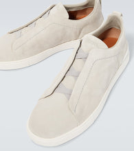 Zegna Triple Stitch suede sneakers