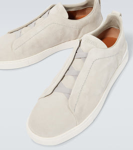 Zegna Triple Stitch suede sneakers