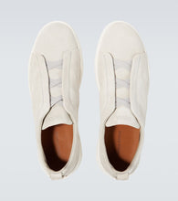 Zegna Triple Stitch suede sneakers