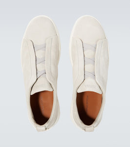 Zegna Triple Stitch suede sneakers