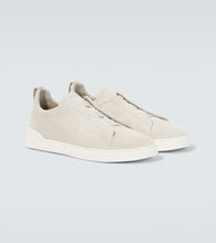 Zegna Triple Stitch suede sneakers
