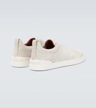 Zegna Triple Stitch suede sneakers