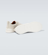 Zegna Triple Stitch suede sneakers