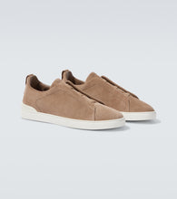 Zegna Triple Stitch suede sneakers