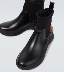Jil Sander Leather Chelsea boots