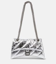 Balenciaga Crush Small leather shoulder bag. Shop Balenciaga Shoulder Bags for women now.