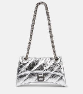 Balenciaga Crush Small leather shoulder bag. Shop Balenciaga Shoulder Bags for women now.