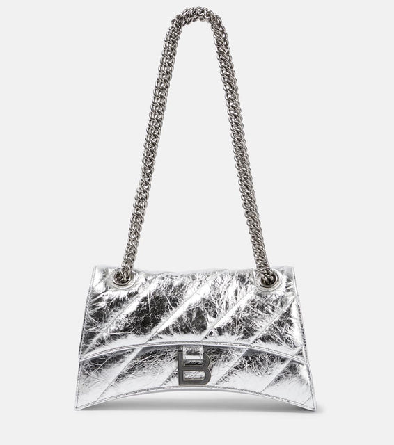 Balenciaga Crush Small leather shoulder bag. Shop Balenciaga Shoulder Bags for women now.