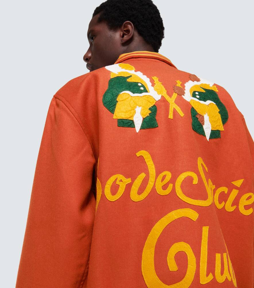 Bode Society Club wool blouson jacket