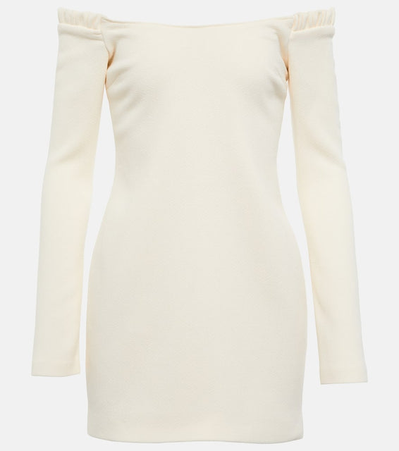 Khaite Octavia off-shoulder wool minidress