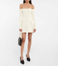 Khaite Octavia off-shoulder wool minidress