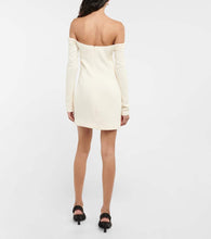 Khaite Octavia off-shoulder wool minidress