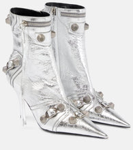 Balenciaga Cagole leather ankle boots