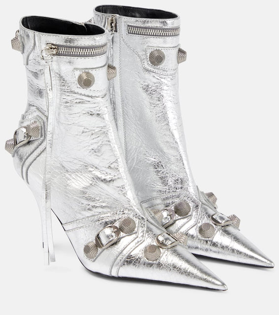 Balenciaga Cagole leather ankle boots