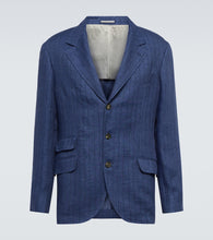 Brunello Cucinelli Single-breasted linen blazer