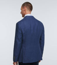 Brunello Cucinelli Single-breasted linen blazer