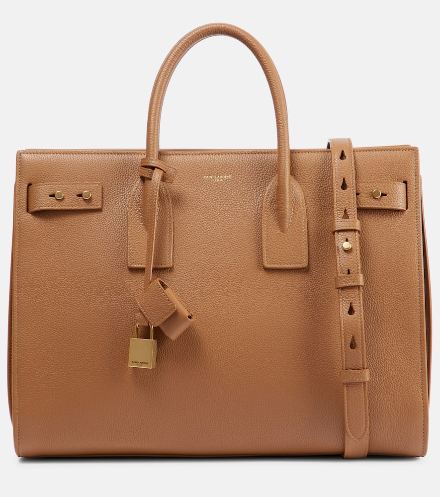 Saint Laurent Sac De Jour Supple Medium leather tote bag. Shop Saint Laurent Tote Bags for women now.