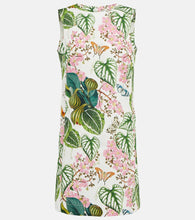 Oscar de la Renta Floral cotton-blend minidress