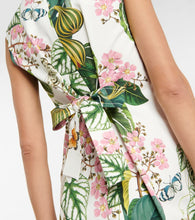 Oscar de la Renta Floral cotton-blend minidress