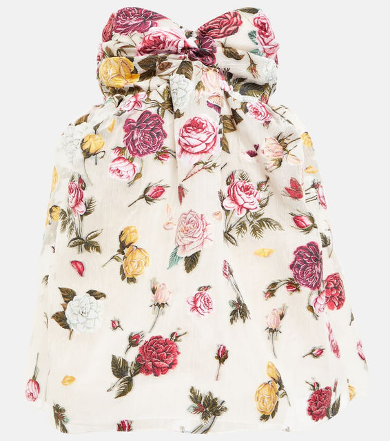 Oscar de la Renta Floral fil coup√É¬© minidress