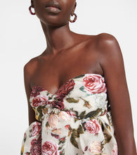 Oscar de la Renta Floral fil coup√É¬© minidress
