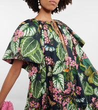 Oscar de la Renta Printed cotton-blend maxi dress
