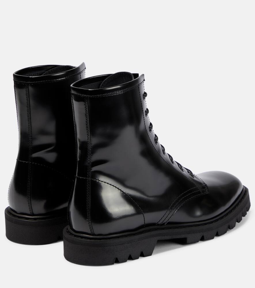 The Row Ranger patent leather ankle boots