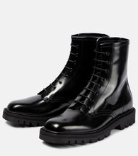 The Row Ranger patent leather ankle boots