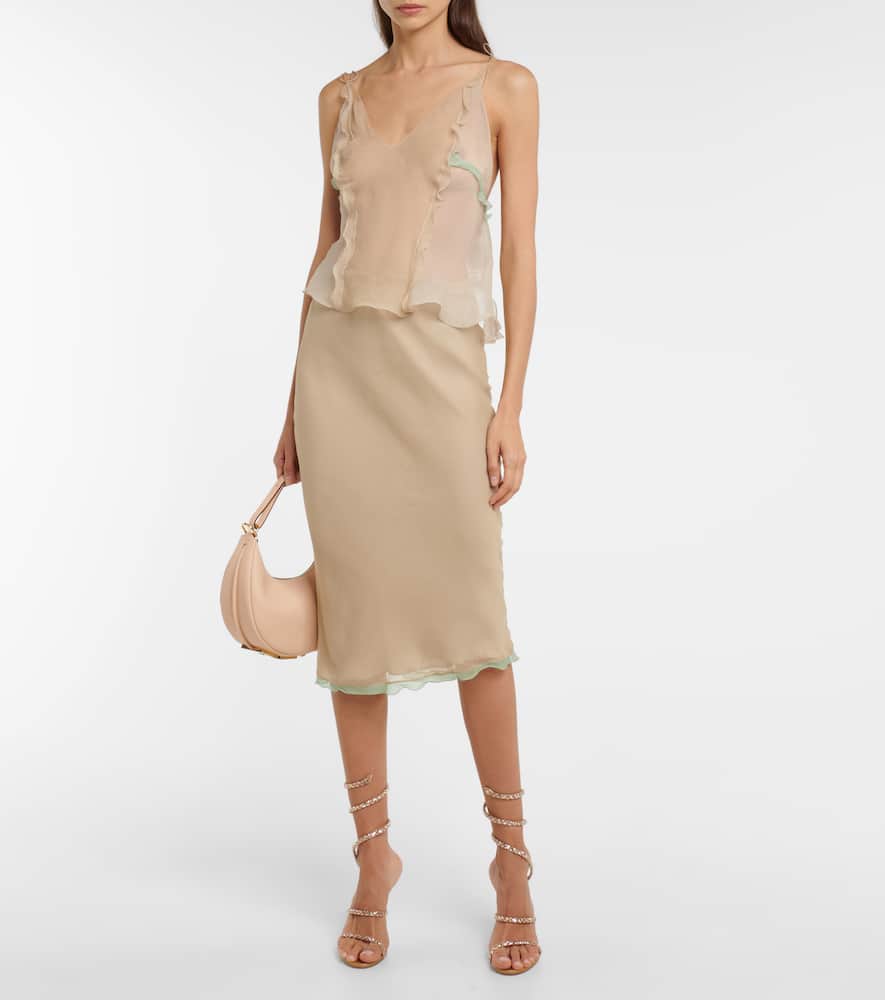 Rene Caovilla Cleo embellished satin sandals