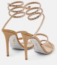 Rene Caovilla Cleo embellished satin sandals