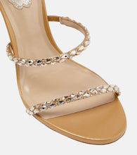 Rene Caovilla Cleo embellished satin sandals
