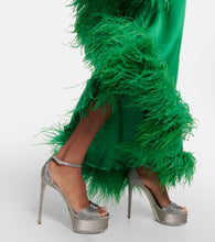 Rene Caovilla Embellished satin platform sandals
