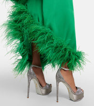 Rene Caovilla Embellished satin platform sandals